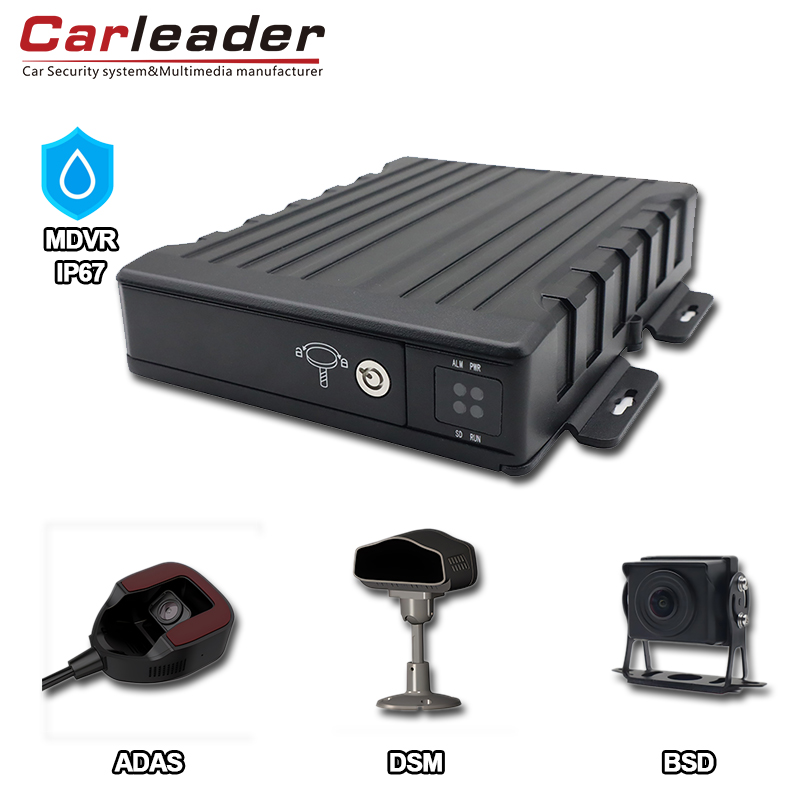 Carleader IP67 Vedenpitävä AI 4Ch SD -liikkuva DVR: Advanced Ajoneuvon seurantaratkaisu