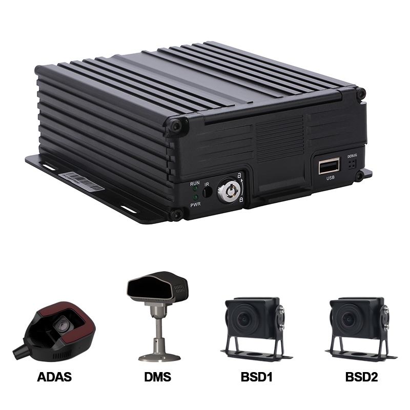 Älykkäämpi kalustonhallinta Carleader 4CH AI HDD Mobile DVR -tuella ADAS+DMS+BSD