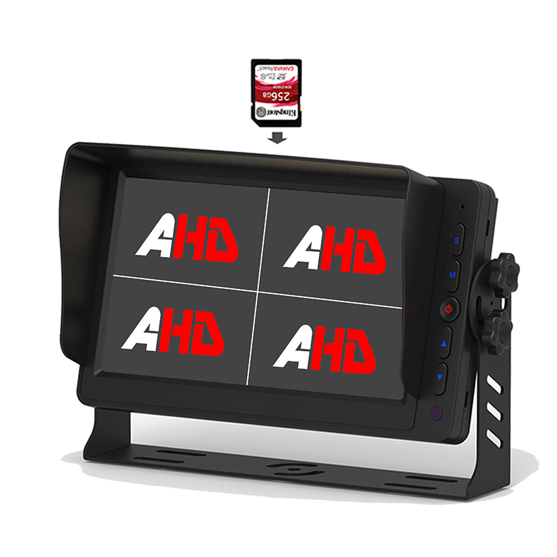 Carleader 7 tuuman nelinäyttöinen kuorma-auton videotallennus AHD-näyttö
